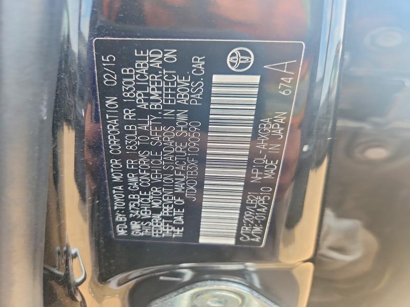 Продаж на аукціоні авто 2015 Toyota Prius C, vin: JTDKDTB3XF1090590, номер лоту: 61982166