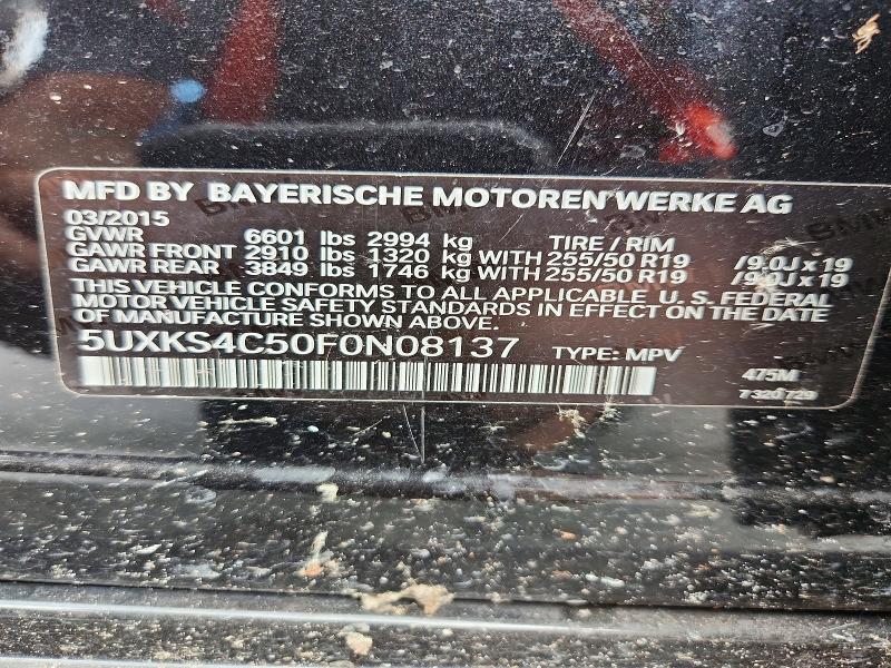 Продаж на аукціоні авто 2015 Bmw X5, vin: 5UXKS4C50F0N08137, номер лоту: 61565846