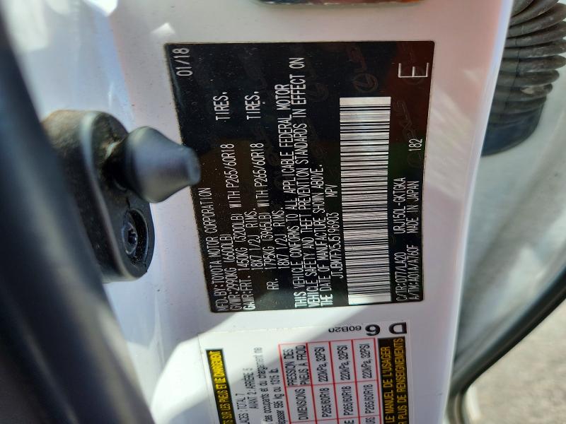 61023046 :رقم المزاد ، JTJBM7FX5J5196903 vin ، 2018 Lexus Gx مزاد بيع
