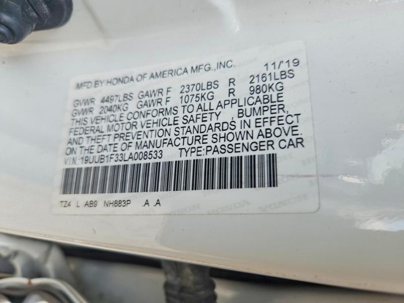 Продажа на аукционе авто 2020 Acura Tlx, vin: 19UUB1F33LA008533, номер лота: 62598596