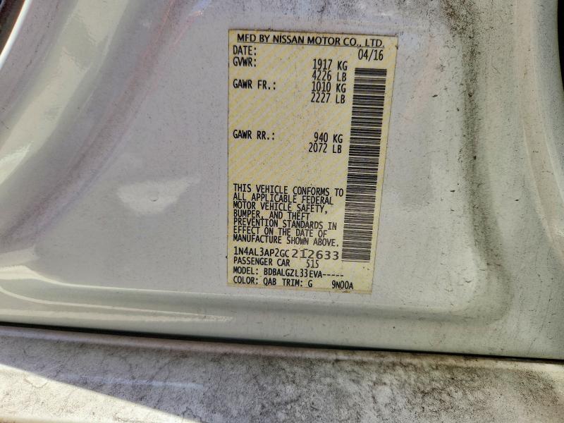 Aukcja sprzedaży 2016 Nissan Altima, vin: 1N4AL3AP2GC212633, numer aukcji: 63021746