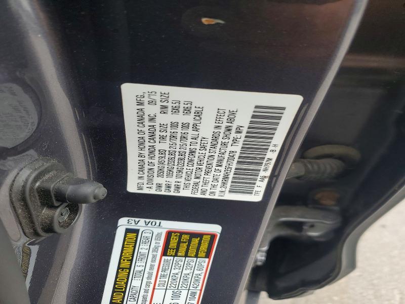 59636286 :رقم المزاد ، 2HKRM4H35FH700478 vin ، 2015 Honda Cr-v مزاد بيع