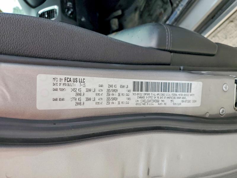 Aukcja sprzedaży 2015 Dodge Durango, vin: 1C4RDJDGXFC945960, numer aukcji: 60324556