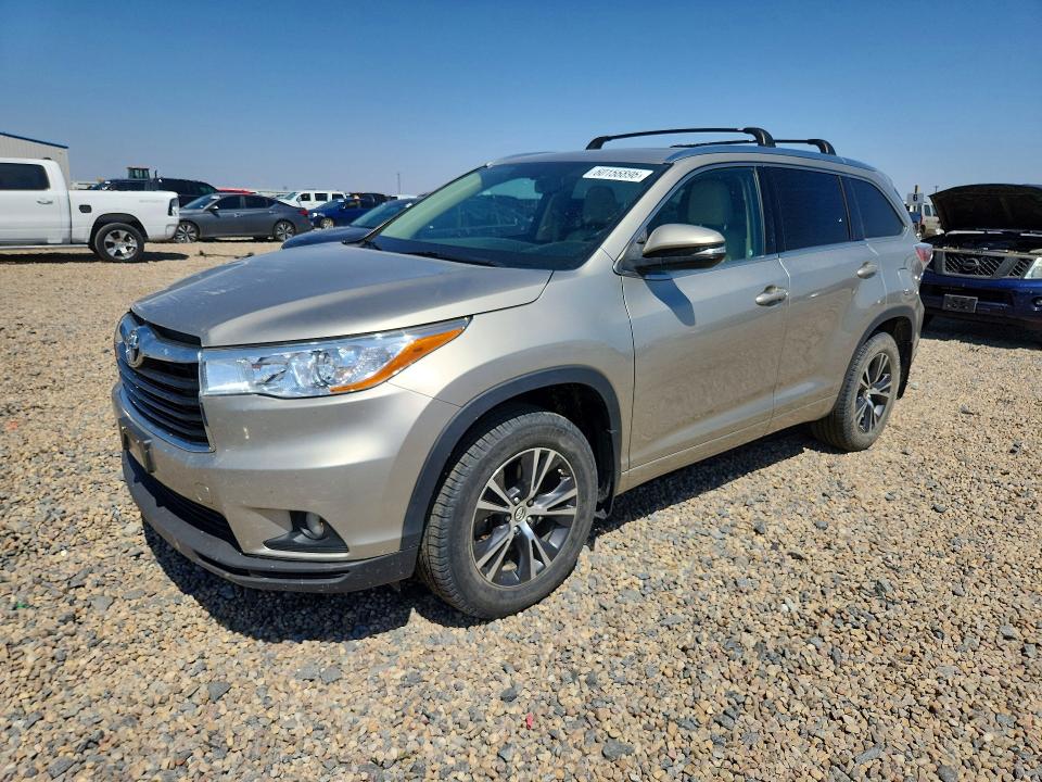 Auction sale of the 2016 Toyota Highlander, vin: 5TDJKRFH0GS283975, lot number: 60156896
