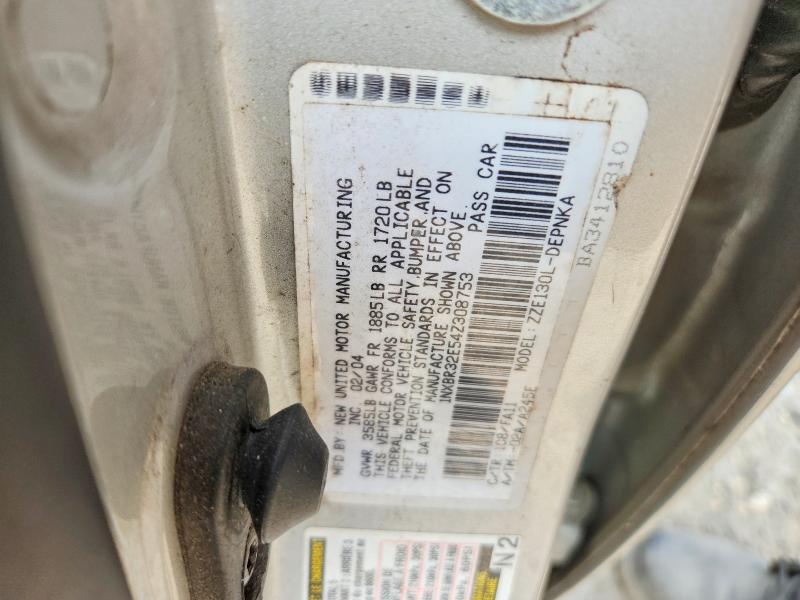 2004 Toyota Corolla მანქანა იყიდება აუქციონზე, vin: 1NXBR32E54Z308753, აუქციონის ნომერი: 61711956