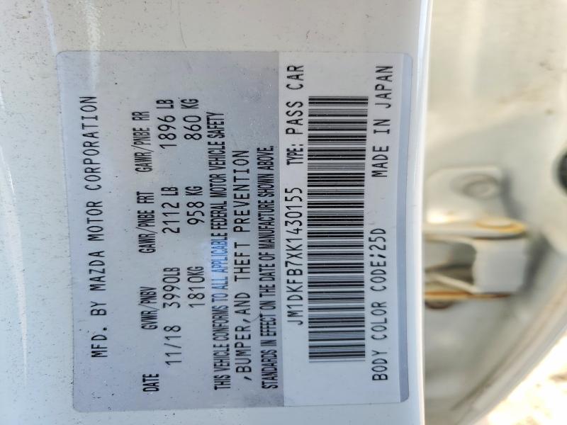Auction sale of the 2019 Mazda Cx-3, vin: JM1DKFB7XK1430155, lot number: 59049496