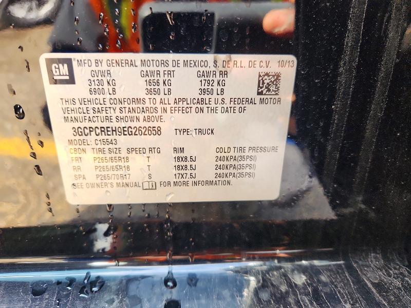 61416006 :رقم المزاد ، 3GCPCREH9EG262658 vin ، 2014 Chevrolet Silverado مزاد بيع