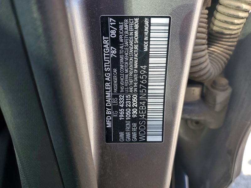 Aukcja sprzedaży 2018 Mercedes-benz Cla, vin: WDDSJ4EB4JN576594, numer aukcji: 62876166