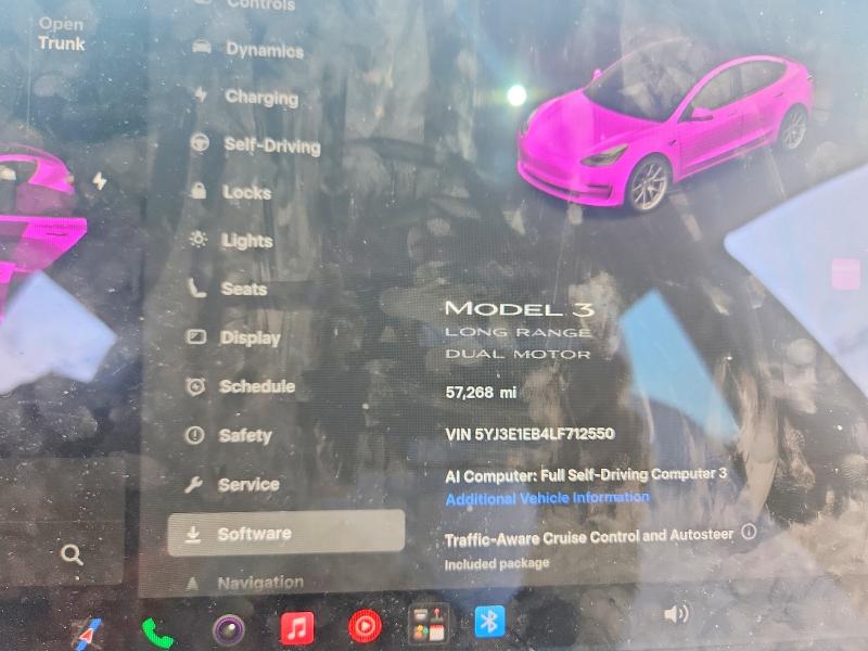 61878266 :رقم المزاد ، 5YJ3E1EB4LF712550 vin ، 2020 Tesla Model 3 مزاد بيع
