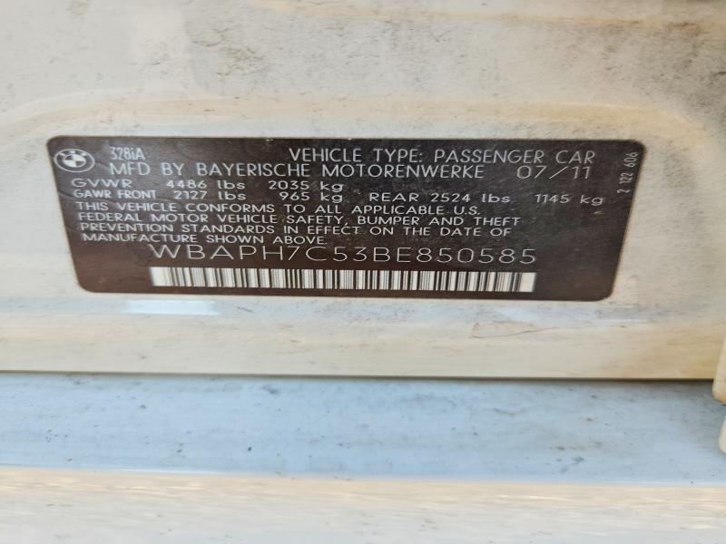 Продажа на аукционе авто 2011 Bmw 328, vin: WBAPH7C53BE850585, номер лота: 61410626