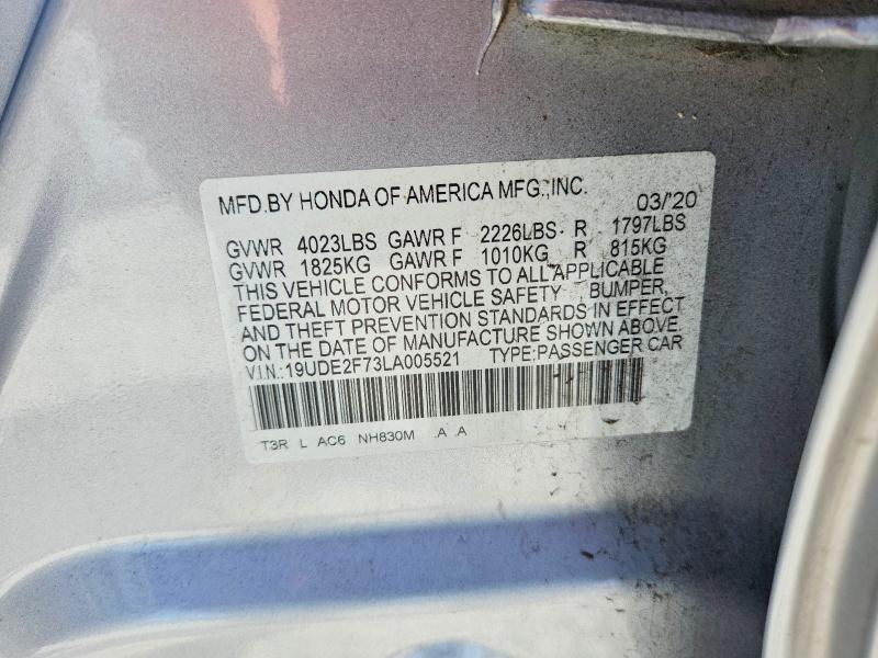 Продаж на аукціоні авто 2020 Acura Ilx, vin: 19UDE2F73LA005521, номер лоту: 62223706