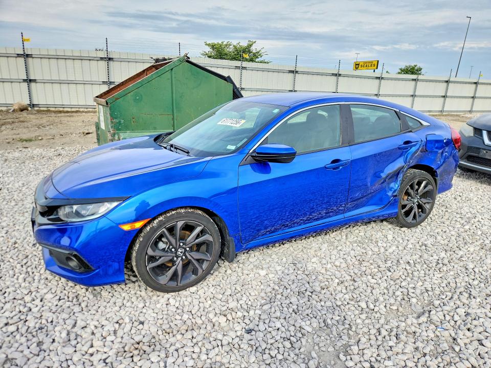 2020 Honda Civic მანქანა იყიდება აუქციონზე, vin: 19XFC2F80LE027091, აუქციონის ნომერი: 61771256