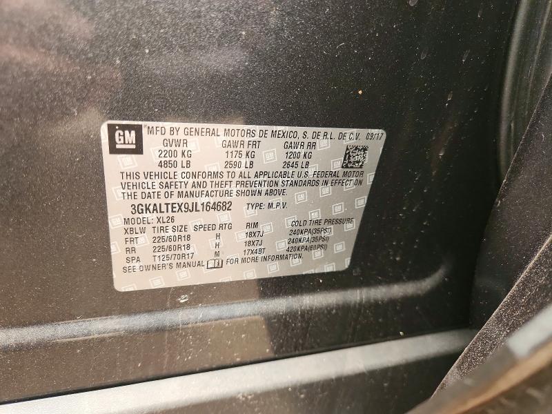 60891696 :رقم المزاد ، 3GKALTEX9JL164682 vin ، 2018 Gmc Terrain مزاد بيع