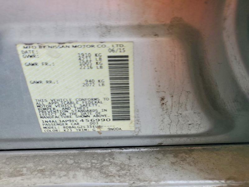 60890236 :رقم المزاد ، 1N4AL3AP9FC456990 vin ، 2015 Nissan Altima مزاد بيع