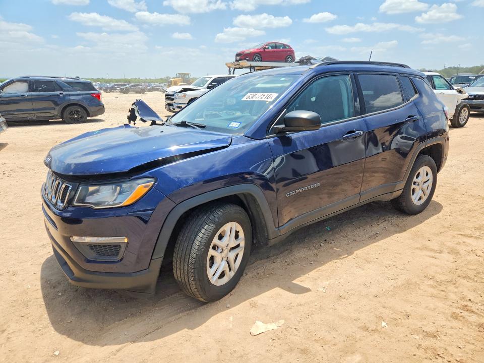 63017516 :رقم المزاد ، 3C4NJCAB3JT254861 vin ، 2018 Jeep Compass مزاد بيع