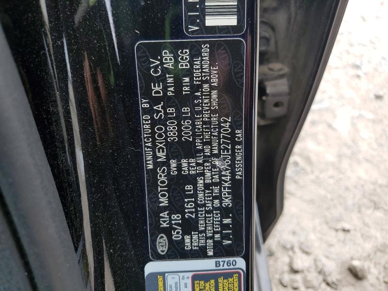 Продаж на аукціоні авто 2018 Kia Forte, vin: 3KPFK4A76JE277042, номер лоту: 60629756