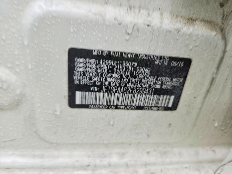 59946256 :رقم المزاد ، JF1GPAA62F8299431 vin ، 2015 Subaru Impreza مزاد بيع