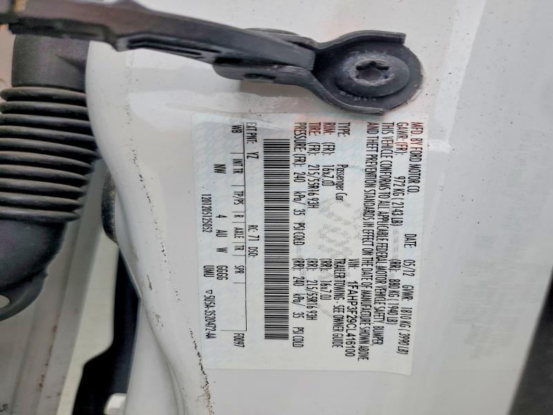 Продаж на аукціоні авто 2012 Ford Focus, vin: 1FAHP3F29CL416100, номер лоту: 61883336