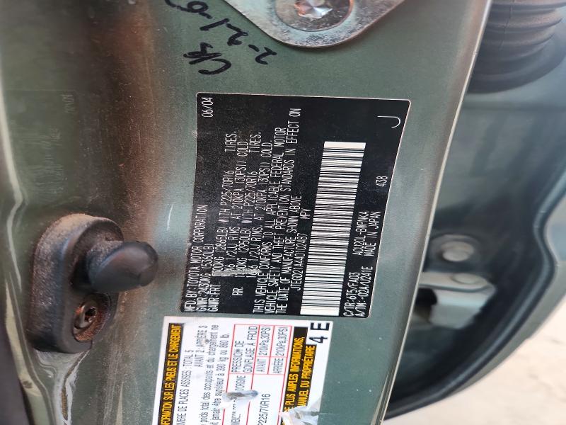 Auction sale of the 2004 Toyota Highlander, vin: JTEGD21A440102487, lot number: 59743516