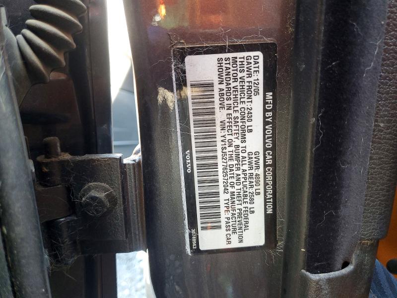 2006 Volvo V70 მანქანა იყიდება აუქციონზე, vin: YV1SJ527762572042, აუქციონის ნომერი: 59916906