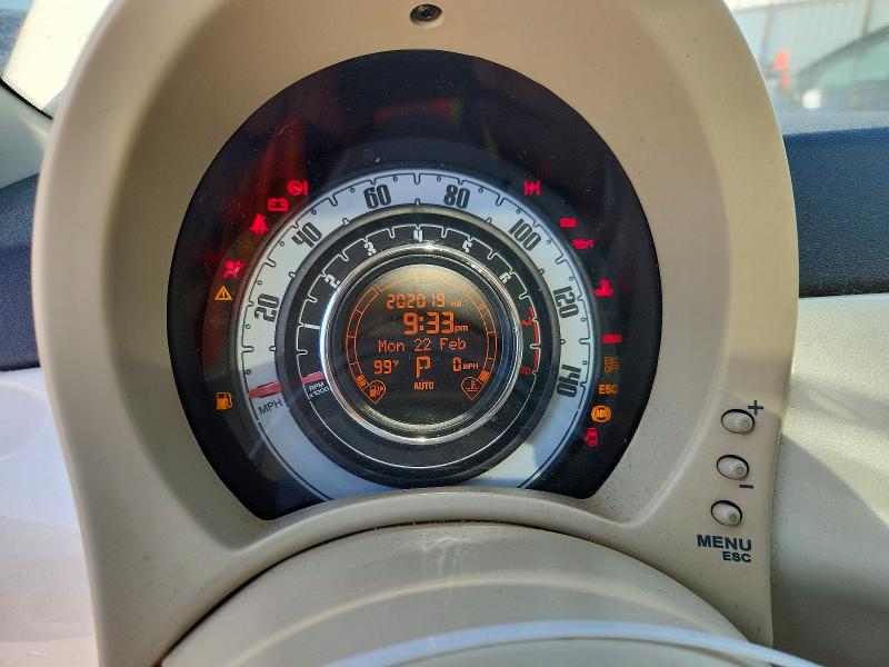 60192006 :رقم المزاد ، 3C3CFFCR6CT118641 vin ، 2012 Fiat 500 مزاد بيع