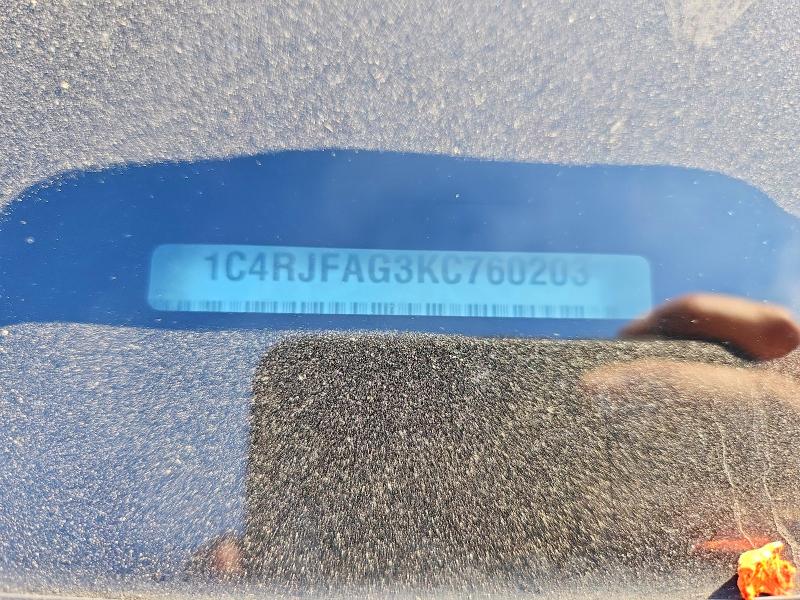 Aukcja sprzedaży 2019 Jeep Grand Cherokee, vin: 1C4RJFAG3KC760203, numer aukcji: 60594466