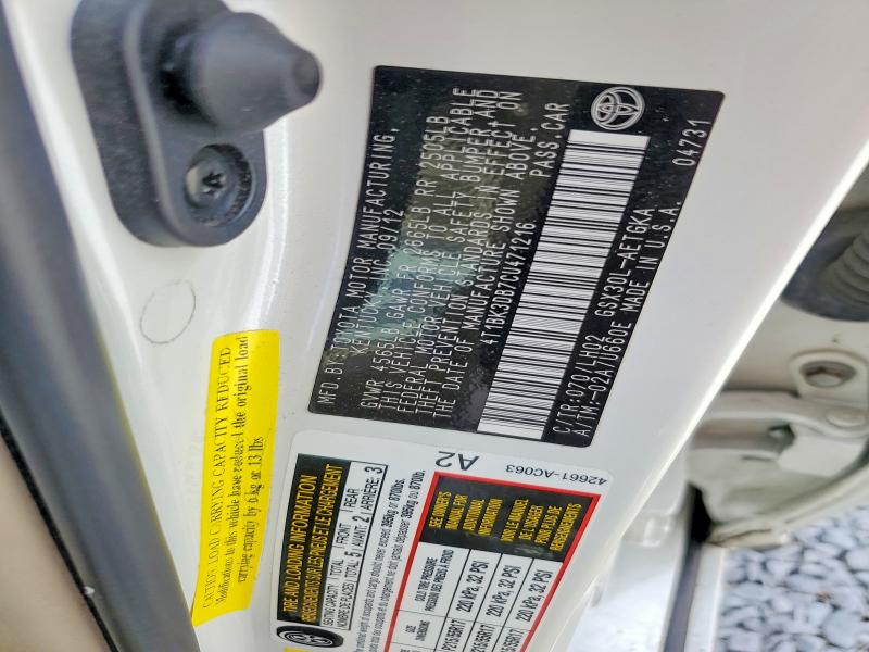 Продаж на аукціоні авто 2012 Toyota Avalon, vin: 4T1BK3DB7CU471216, номер лоту: 58935156