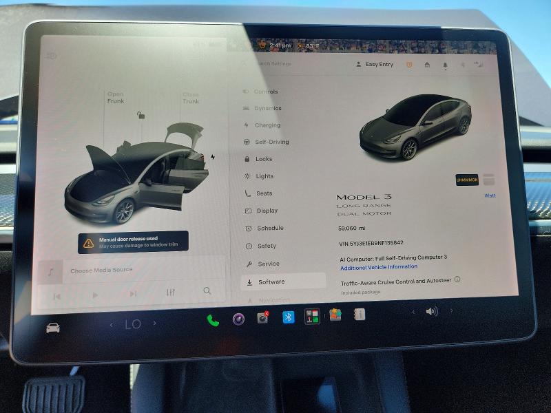 Aukcja sprzedaży 2022 Tesla Model 3, vin: 5YJ3E1EB9NF135842, numer aukcji: 59826876