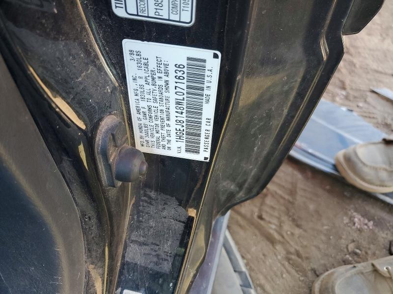 Продаж на аукціоні авто 1998 Honda Civic, vin: 1HGEJ8148WL071636, номер лоту: 58615226
