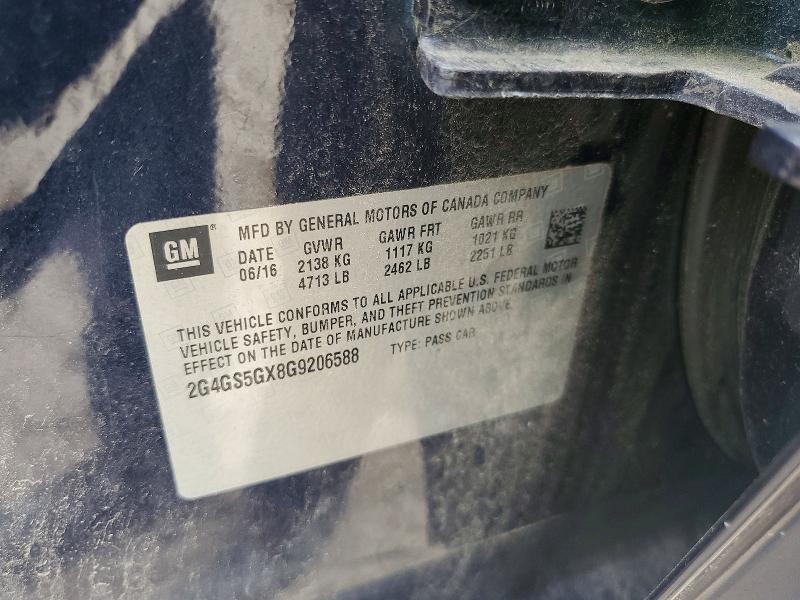 Продажа на аукционе авто 2016 Buick Regal, vin: 2G4GS5GX8G9206588, номер лота: 59256526
