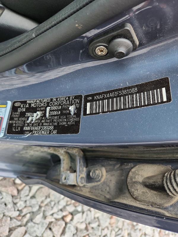 Aukcja sprzedaży 2015 Kia Forte, vin: KNAFX4A61F5381088, numer aukcji: 60435716