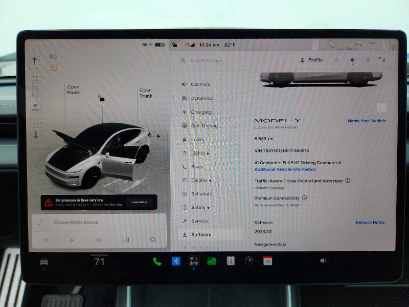 Aukcja sprzedaży 2026 Tesla Model Y, vin: 7SAYGDED6TF385915, numer aukcji: 62332536