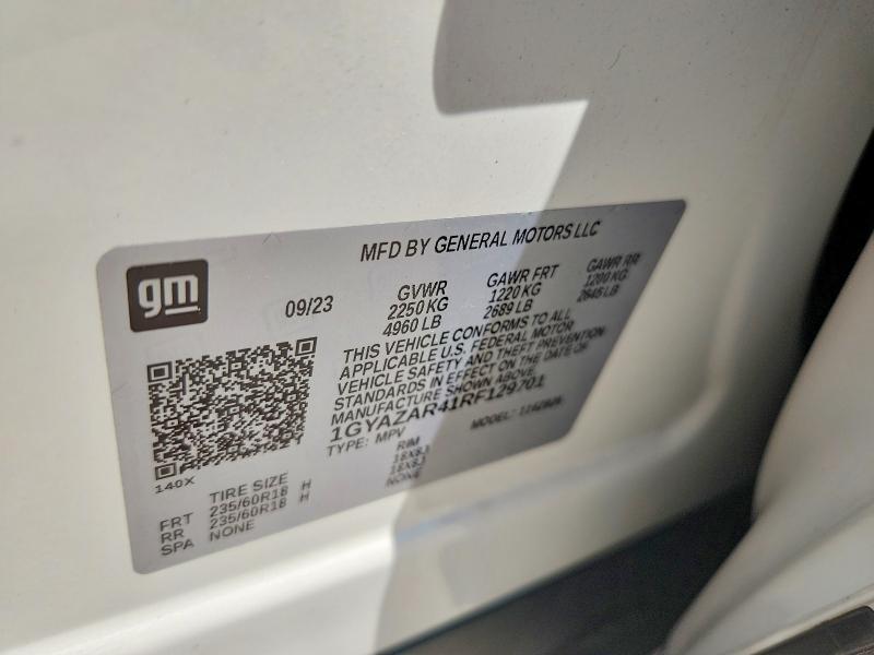Продаж на аукціоні авто 2024 Cadillac Xt4, vin: 1GYAZAR41RF129701, номер лоту: 59195106