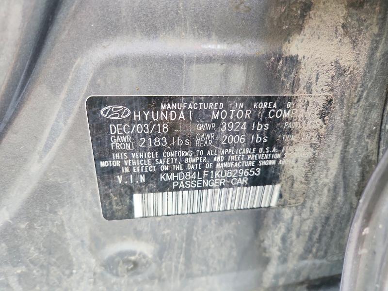 Продаж на аукціоні авто 2019 Hyundai Elantra, vin: KMHD84LF1KU829653, номер лоту: 62355476