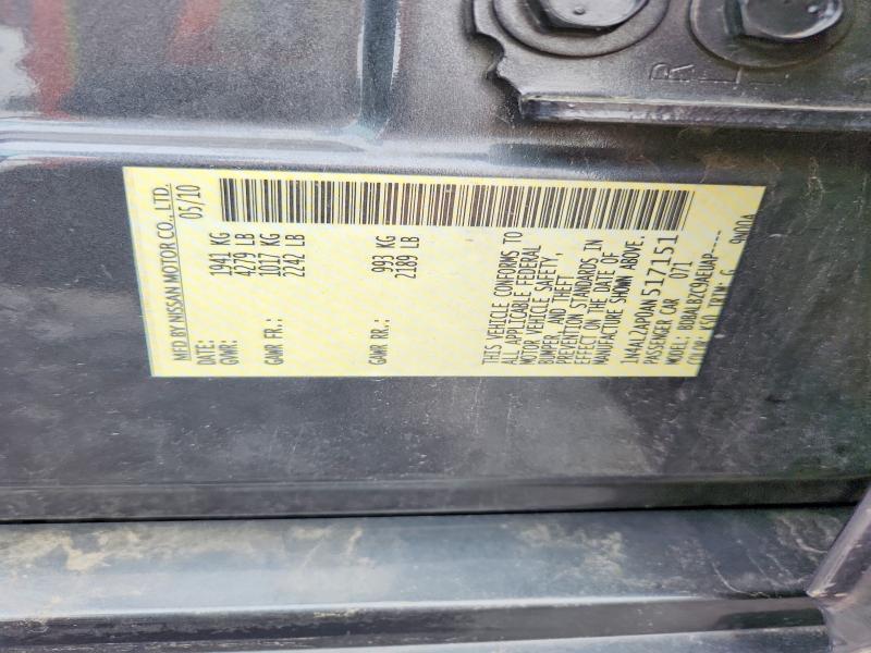 62018456 :رقم المزاد ، 1N4AL2AP0AN517151 vin ، 2010 Nissan Altima مزاد بيع