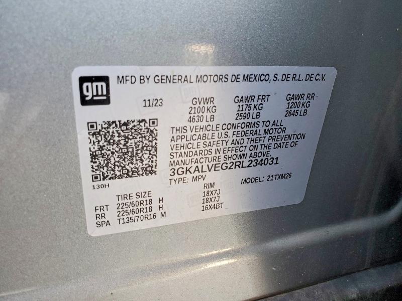 Aukcja sprzedaży 2024 Gmc Terrain, vin: 3GKALVEG2RL234031, numer aukcji: 85967225