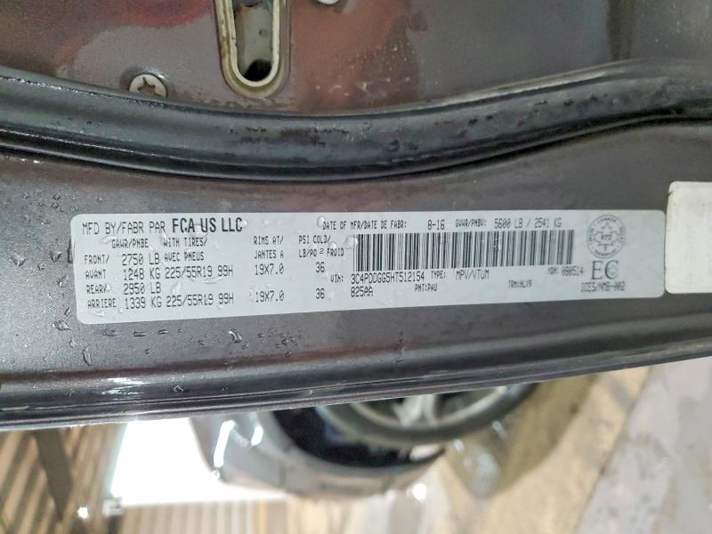 Aukcja sprzedaży 2017 Dodge Journey, vin: 3C4PDDGG5HT512154, numer aukcji: 60120576