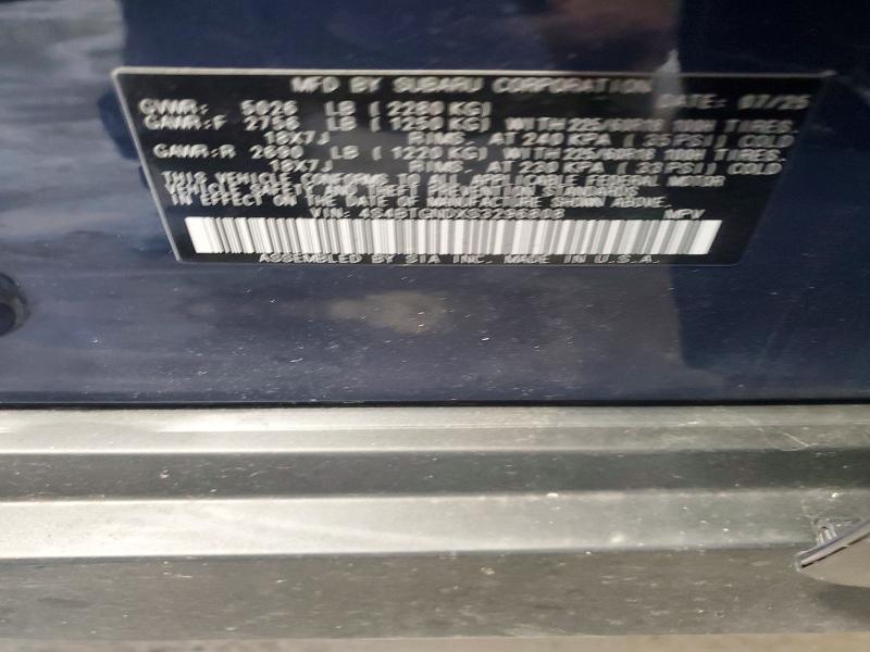 2025 Subaru Outback მანქანა იყიდება აუქციონზე, vin: 4S4BTGNDXS3296808, აუქციონის ნომერი: 62343466