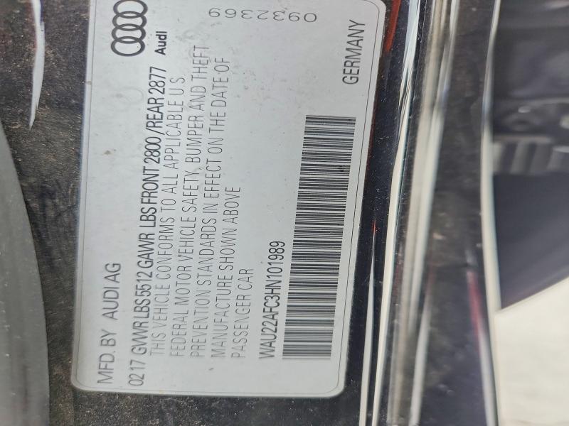 Aukcja sprzedaży 2017 Audi A7, vin: WAU22AFC3HN101989, numer aukcji: 61216196