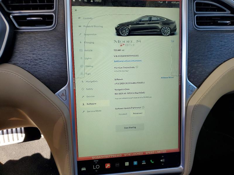 Продажа на аукционе авто 2014 Tesla Model S, vin: 5YJSA1H15EFP50303, номер лота: 58839776