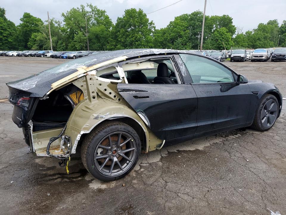 2022 Tesla Model 3 მანქანა იყიდება აუქციონზე, vin: 5YJ3E1EB0NF116757, აუქციონის ნომერი: 57653176