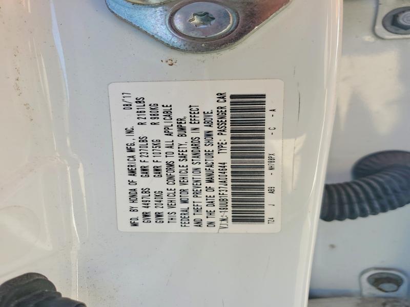 2018 Acura Tlx მანქანა იყიდება აუქციონზე, vin: 19UUB1F37JA004644, აუქციონის ნომერი: 60213816