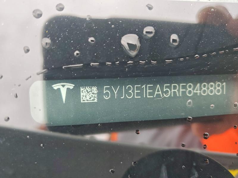 Продажа на аукционе авто 2024 Tesla Model 3, vin: 5YJ3E1EA5RF848881, номер лота: 60431686