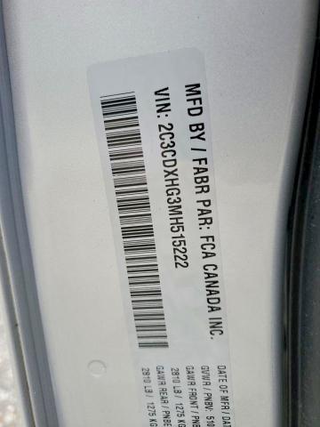 59252536 :رقم المزاد ، 2C3CDXHG3MH515222 vin ، 2021 Dodge Charger مزاد بيع