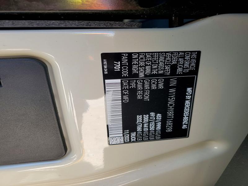 Aukcja sprzedaży 2024 Mercedes-benz Sprinter, vin: W1Y5NCHY8RT168298, numer aukcji: 62278026