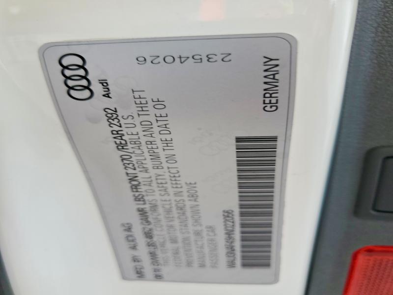 Aukcja sprzedaży 2017 Audi A4, vin: WAUGNAF49HN022056, numer aukcji: 62623286