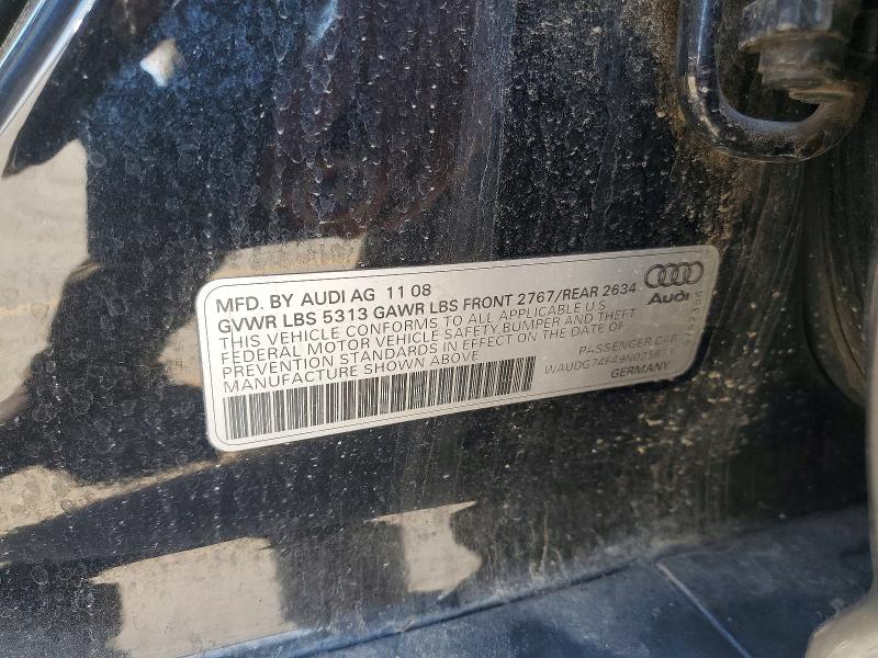 57253966 :رقم المزاد ، WAUDG74F49N025873 vin ، 2009 Audi A6 مزاد بيع