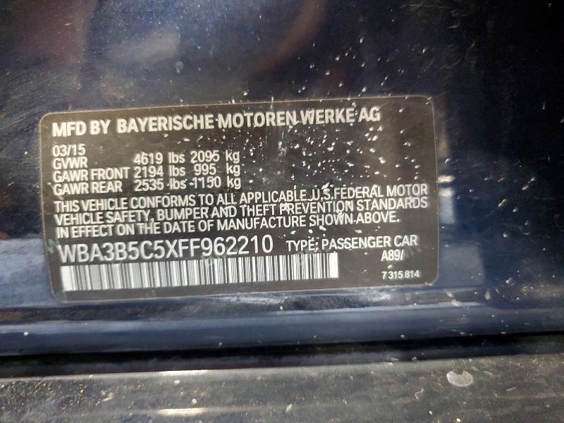 Продаж на аукціоні авто 2015 Bmw 328, vin: WBA3B5C5XFF962210, номер лоту: 61593656
