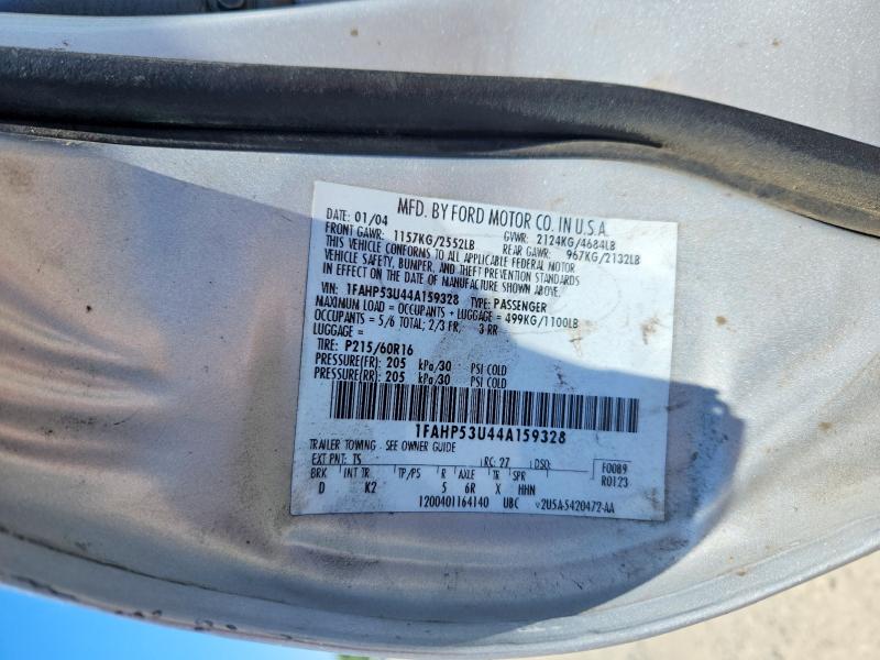 Продаж на аукціоні авто 2004 Ford Taurus, vin: 1FAHP53U44A159328, номер лоту: 59903756