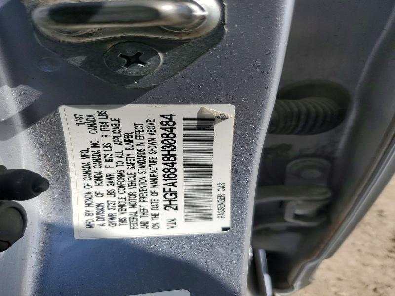 Продажа на аукционе авто 2008 Honda Civic, vin: 2HGFA16848H308484, номер лота: 61008826